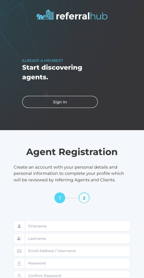 Agent Sign Up